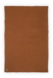 Jollein - deken teddy bliss knit caramel - 100x150 cm