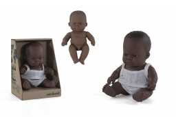 Miniland - Babypop Afrikaanse jongen 21 cm 