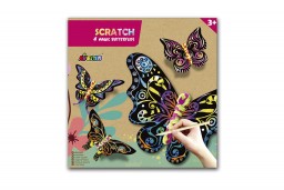Avenir - scratch art- magische vlinders