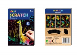 Avenir - Scratch art - mini book - Dinosaurs 