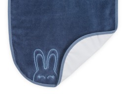 Jollein - slab waterproof velvet terry Sweet bunny blue