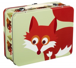 Blafre - tin suitcase fox light green 
