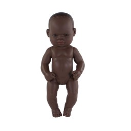 Miniland - Babypop Afrikaans meisje 32cm