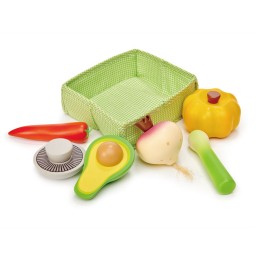 Tender leaf toys - mandje met groenten