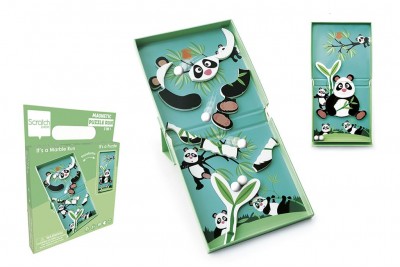 Scratch - Magnetisch puzzel run - Panda