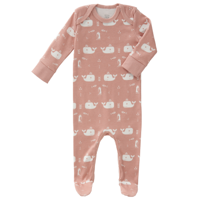 Fresk - pyjama met voet Whale mellow rose 