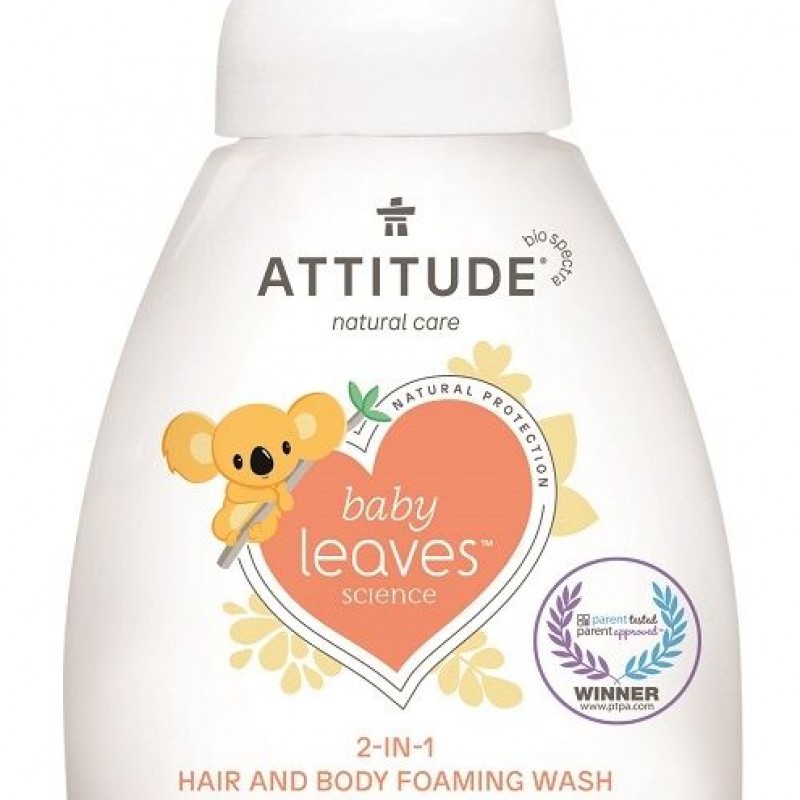 Attitude - Baby leaves 2in1 shampoo & Body wash Pear nectar 295 ml 