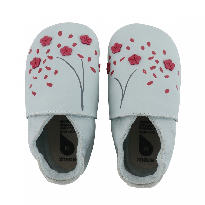 Bobux - Soft soles cherry blossom sky